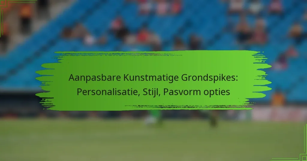 Aanpasbare Kunstmatige Grondspikes: Personalisatie, Stijl, Pasvorm opties