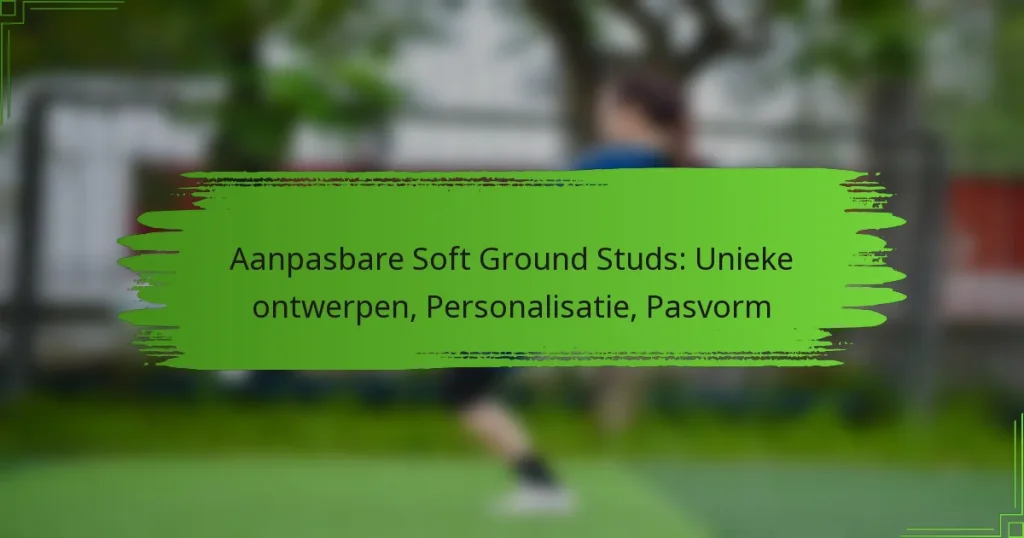 Aanpasbare Soft Ground Studs: Unieke ontwerpen, Personalisatie, Pasvorm