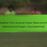 All-Weather Firm Ground Cleats: Waterdichtheid, Ademend vermogen, Duurzaamheid