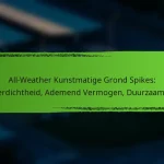 All-Weather Kunstmatige Grond Spikes: Waterdichtheid, Ademend Vermogen, Duurzaamheid