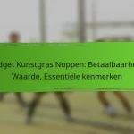 Budget Kunstgras Noppen: Betaalbaarheid, Waarde, Essentiële kenmerken