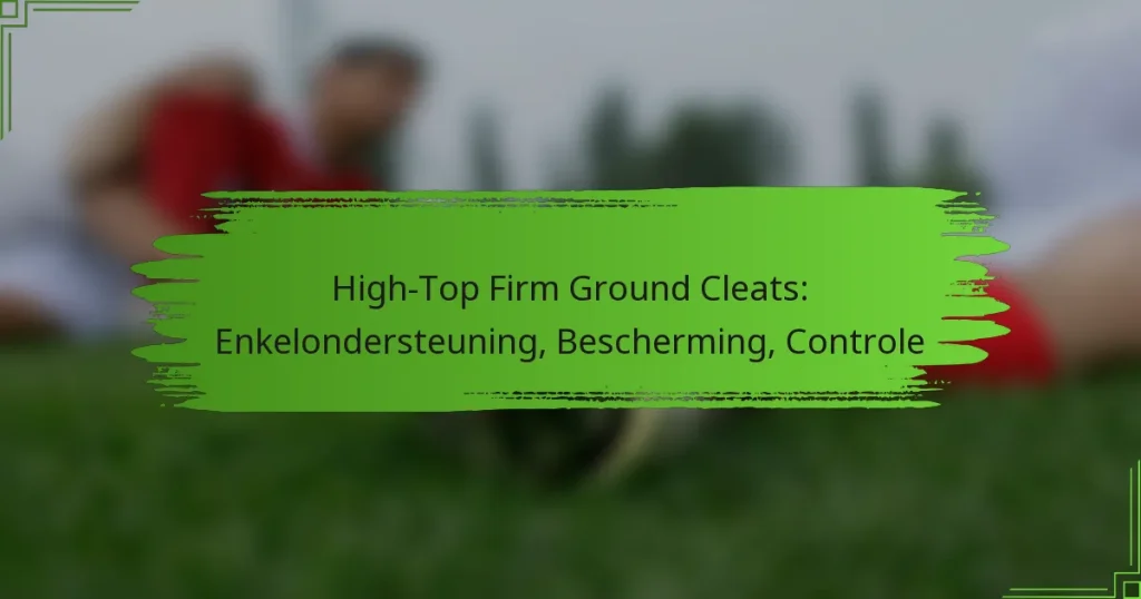 High-Top Firm Ground Cleats: Enkelondersteuning, Bescherming, Controle