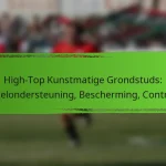 High-Top Kunstmatige Grondstuds: Enkelondersteuning, Bescherming, Controle