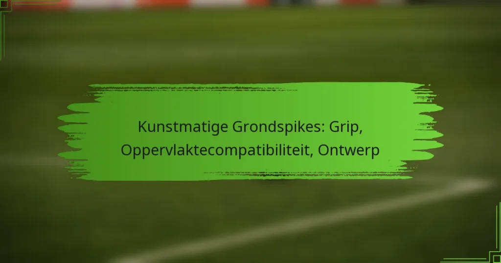 Kunstmatige Grondspikes: Grip, Oppervlaktecompatibiliteit, Ontwerp