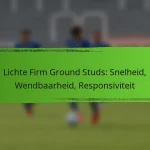 Lichte Firm Ground Studs: Snelheid, Wendbaarheid, Responsiviteit