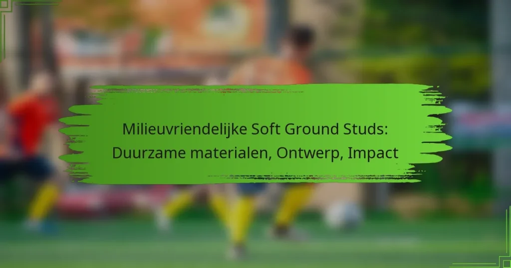 Milieuvriendelijke Soft Ground Studs: Duurzame materialen, Ontwerp, Impact