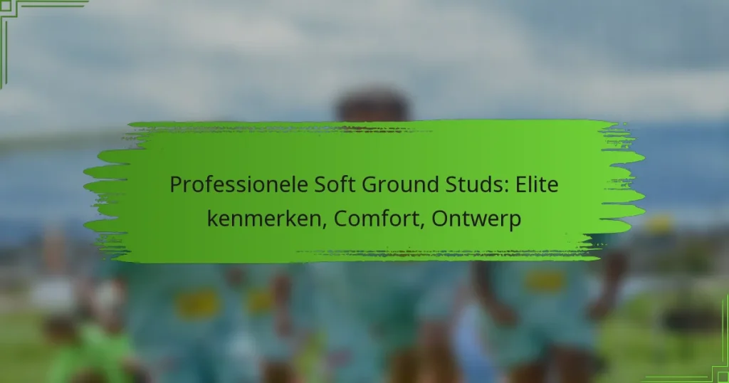 Professionele Soft Ground Studs: Elite kenmerken, Comfort, Ontwerp