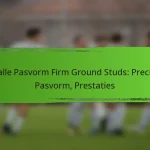 Smalle Pasvorm Firm Ground Studs: Precisie, Pasvorm, Prestaties