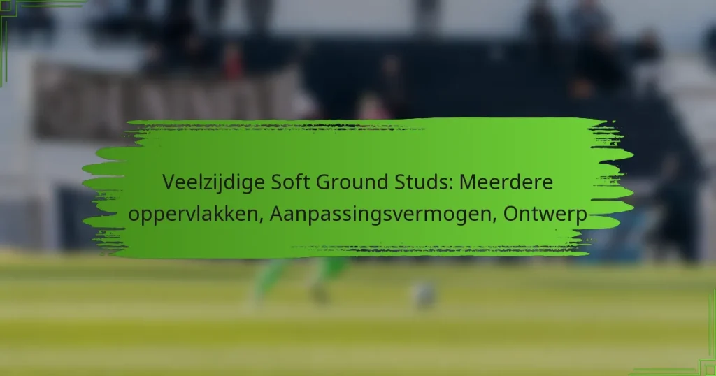 Veelzijdige Soft Ground Studs: Meerdere oppervlakken, Aanpassingsvermogen, Ontwerp