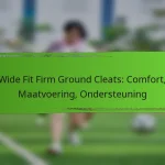 Wide Fit Firm Ground Cleats: Comfort, Maatvoering, Ondersteuning