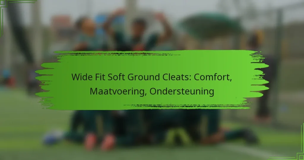 Wide Fit Soft Ground Cleats: Comfort, Maatvoering, Ondersteuning